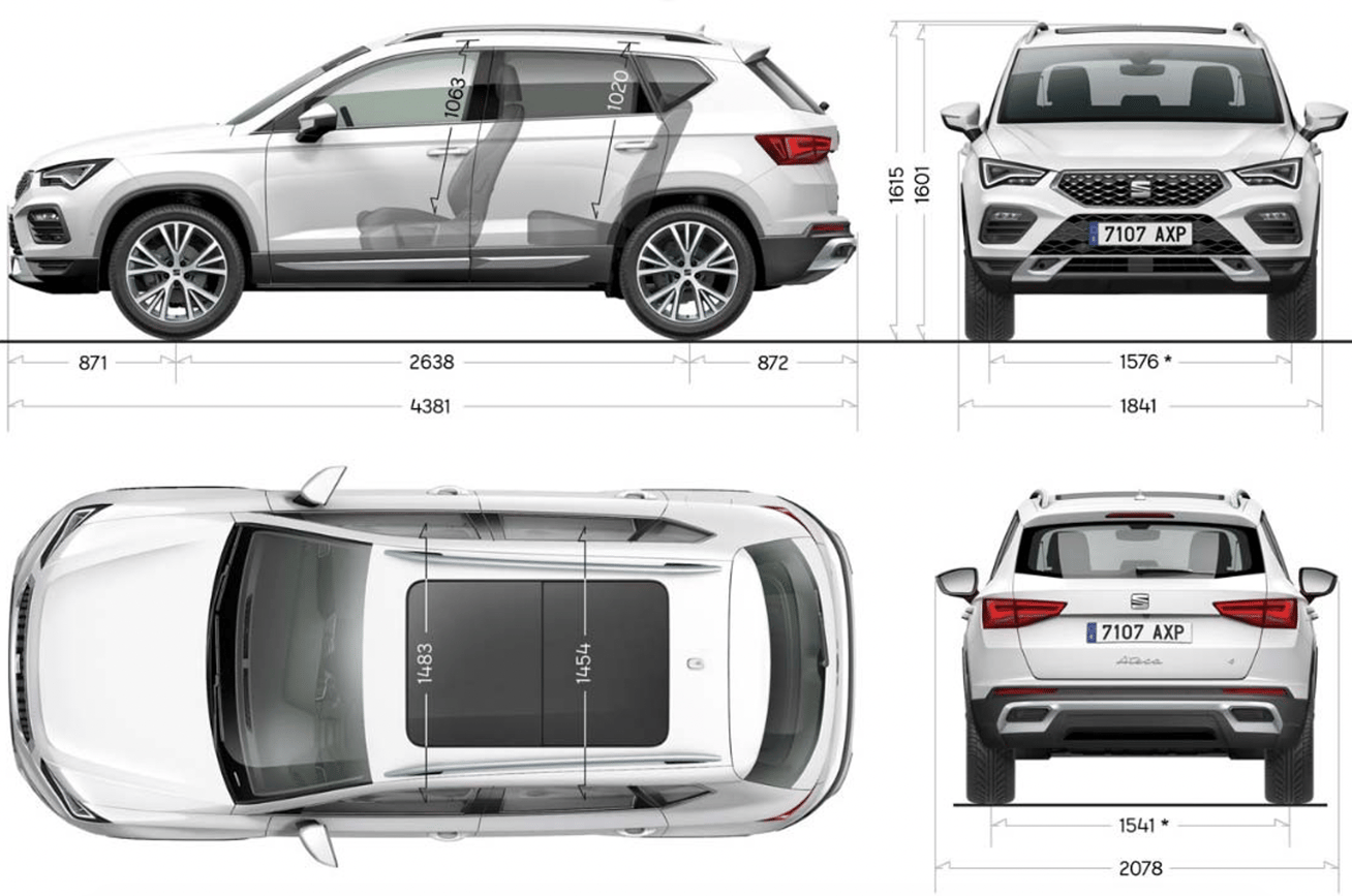 Seat Ateca Dimensioni The Surprising Measurements That Beat Its Rivals - ns9hbhd
