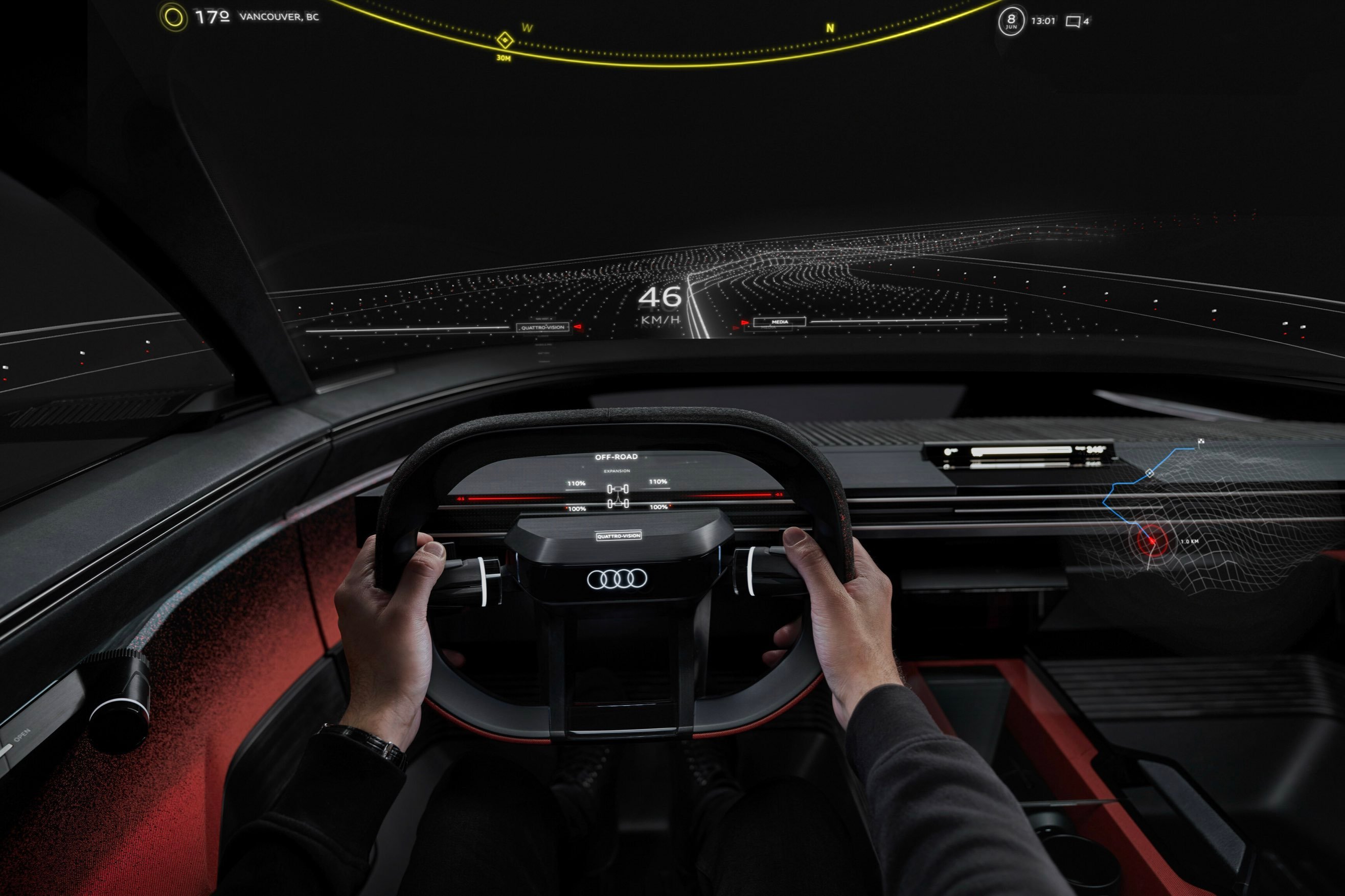 Audi activesphere - dettaglio guida